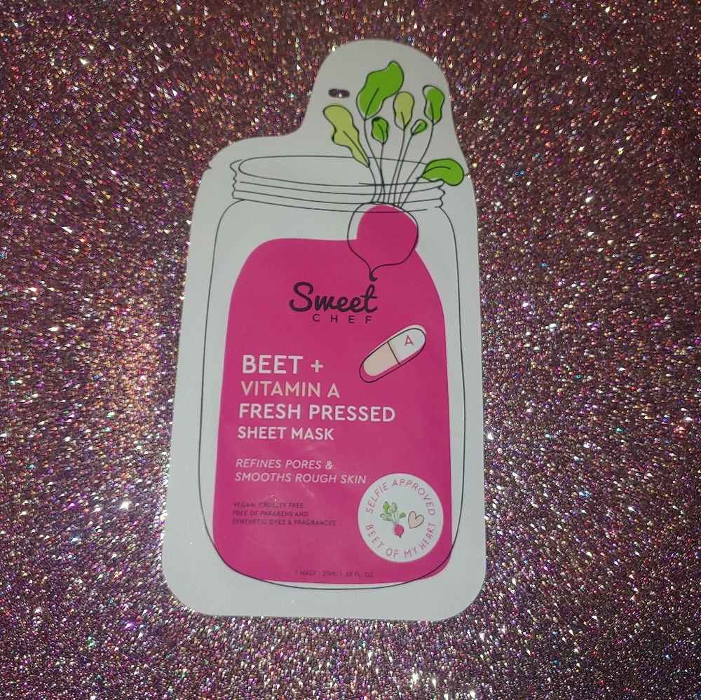 $5 Sweet Chef Sheet Mask Beet + Vitamin A Fresh Pressed Sheet Mask